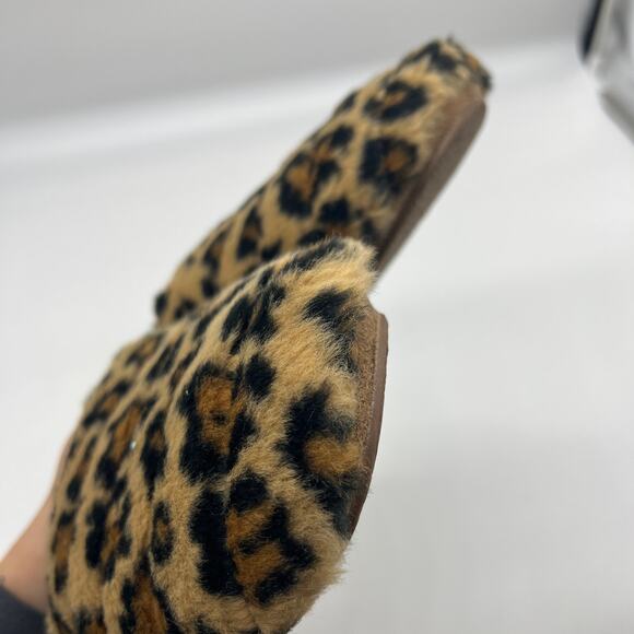 Madewell Leopard Print Womens Slipper Size 8 House Shoes - Picture 6 of 9